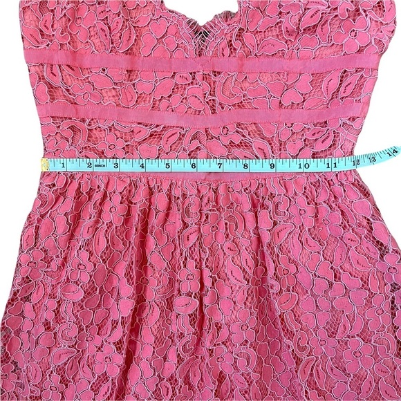 NBD REVOLVE Give It Up Romantic Summer Pink Lace Mini Dress Women's XS - Picture 8 of 13